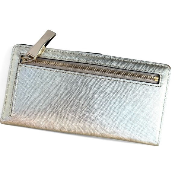 Kate Spade Gold Bi Fold Wallet - Picture 2 of 12